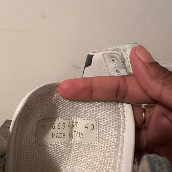 SAINT LAURENT SL/24 CANVAS & LEATHER HIGH-TOP SNEAKER - Picture 8 of 9